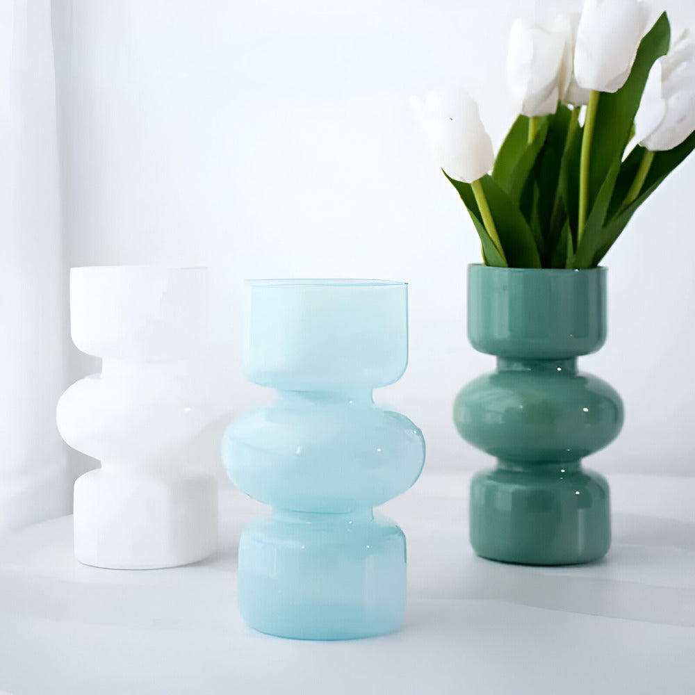Minimalist Glass Vase in Scandinavian Style