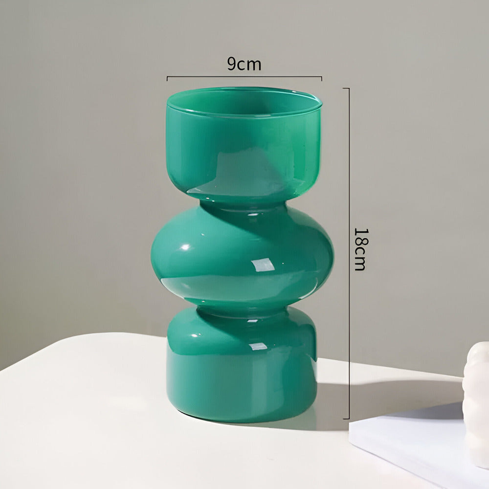 Minimalist Glass Vase in Scandinavian Style