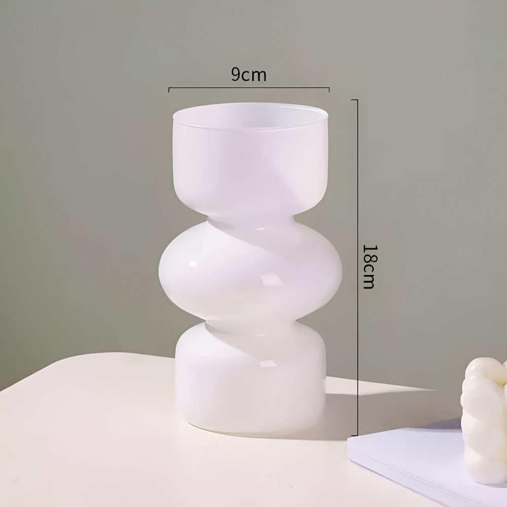 Minimalist Glass Vase in Scandinavian Style