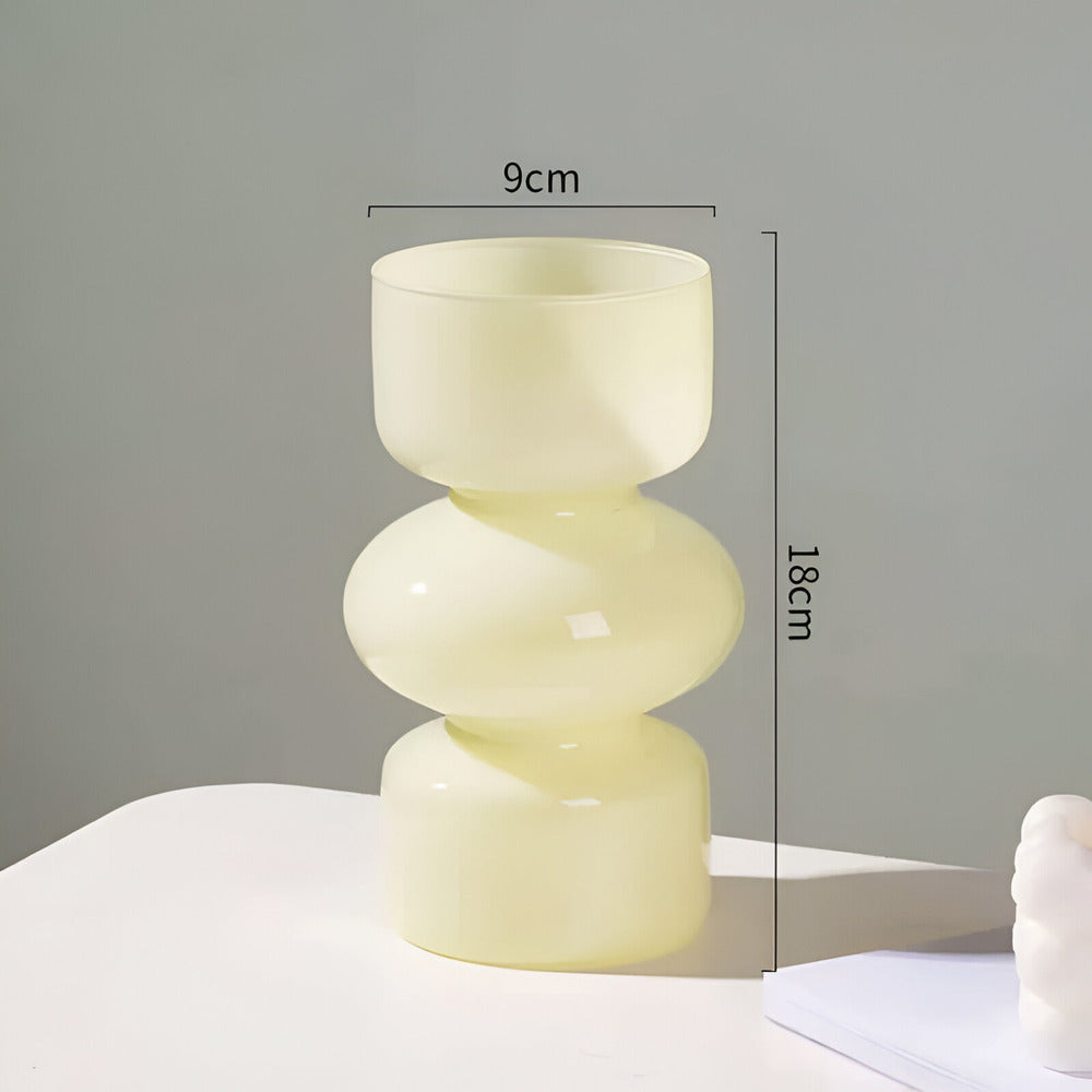 Minimalist Glass Vase in Scandinavian Style