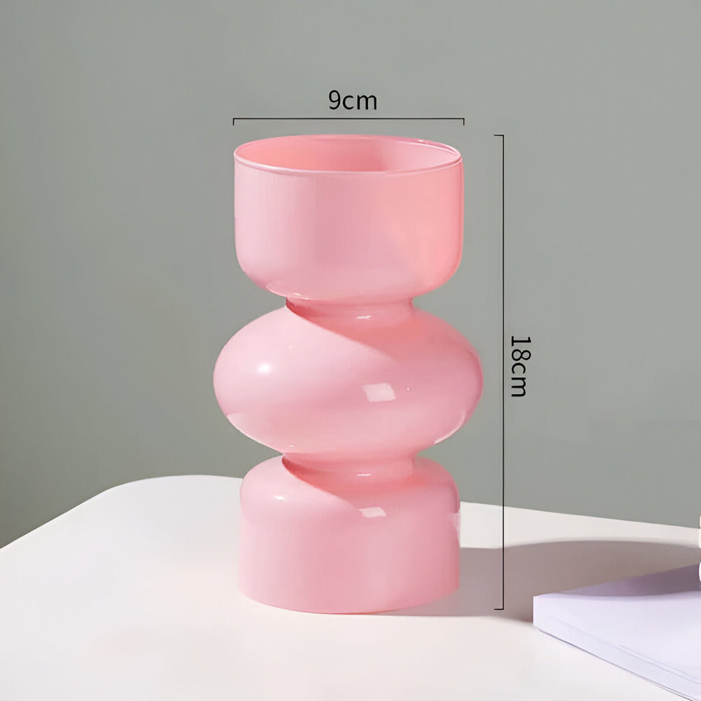 Minimalist Glass Vase in Scandinavian Style