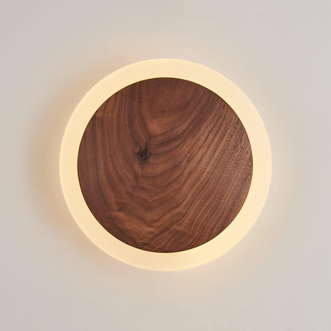 Wooden LED Wall Light – Elegant Minimalist Scandinavian Design