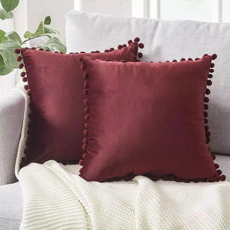 Minimalist Cotton-Linen Blend Throw Pillow Cover - 17.72 x 17.72 inches