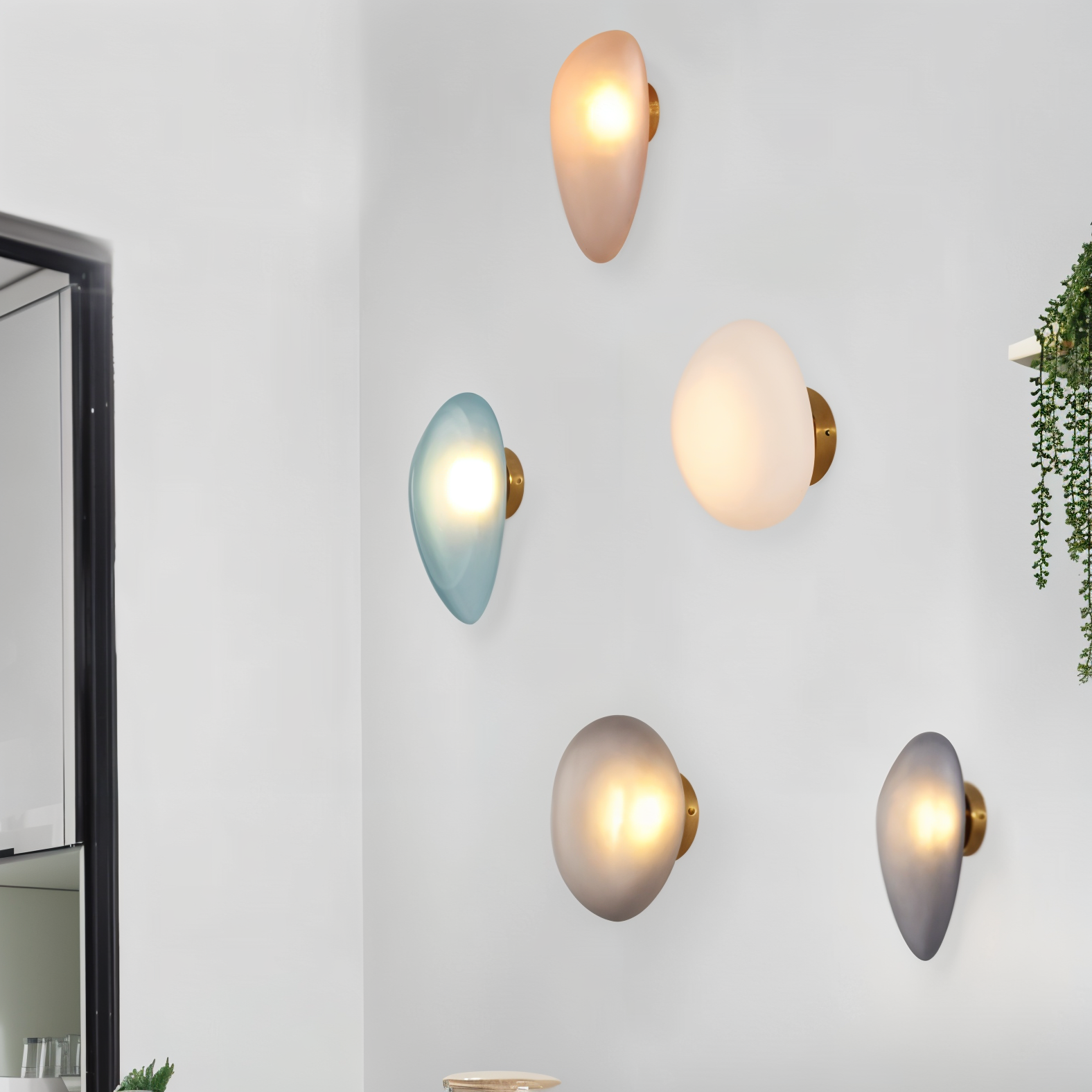 Scandinavian Wall Light with Warm White LED – Stylish Glass Fixture