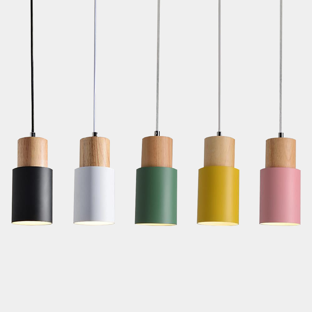 Modern Artisan Wooden Pendant Light Fixture