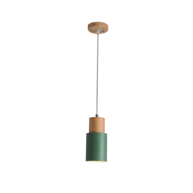 Modern Artisan Wooden Pendant Light Fixture