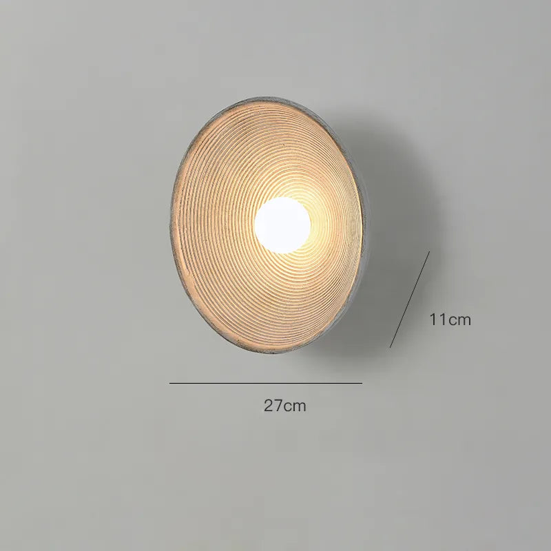 Handcrafted LED Wall Light – Rustic Wood Sconce