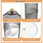 360-Degree Makeup Brush Organizer with Dustproof Lid