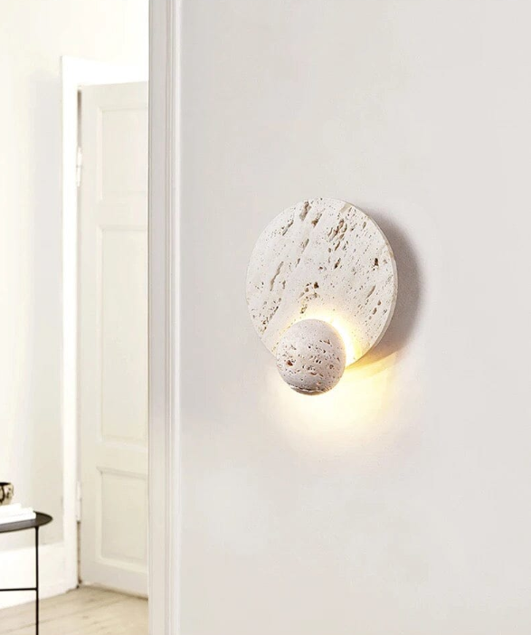 LED Wall Light with Natural Stone – Sleek Design for Stylish Interiors