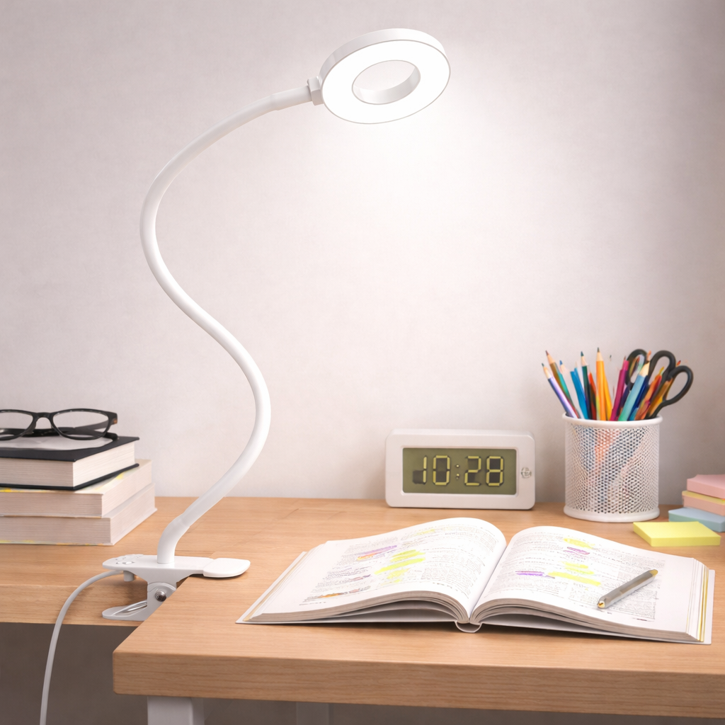 Flexible Clip-On LED Reading Light with 3 Color Settings