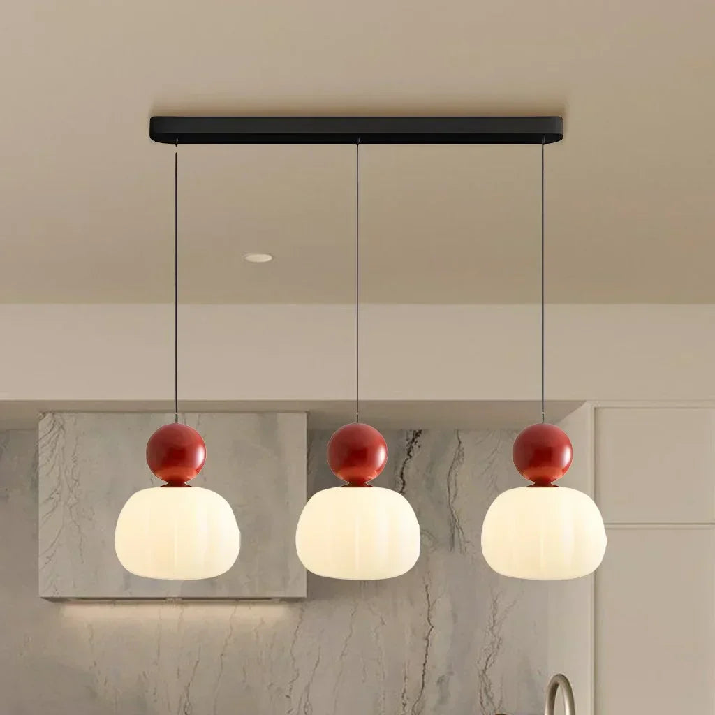 Modern Ceiling Lamp with LED – Nordic Pumpkin Pendant Light