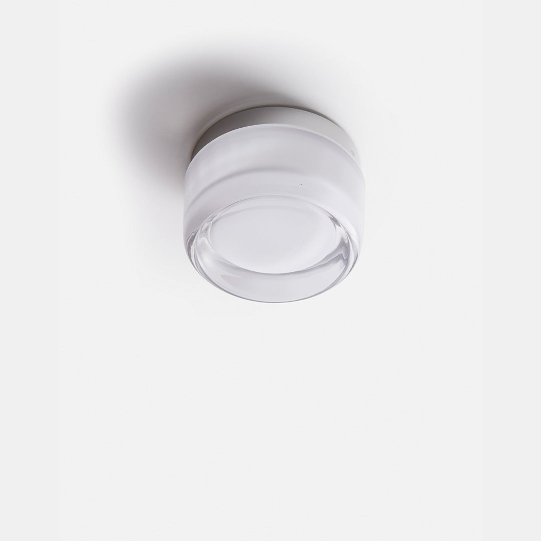 Textured Glass LED Wall Light, Diameter 10–12cm