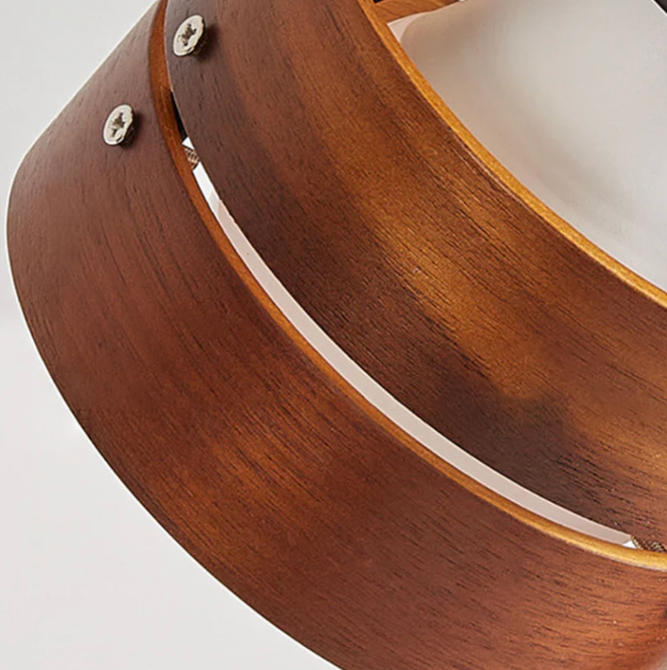 Retro Desk Spotlight Lamp with Adjustable Clip in Wood and Metal