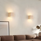 Modern Minimalist Sconce - Natural Stone Travertine Wall Light