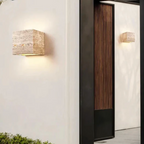 Modern Minimalist Sconce - Natural Stone Travertine Wall Light