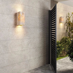 Modern Minimalist Sconce - Natural Stone Travertine Wall Light