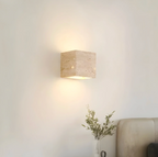 Modern Minimalist Sconce - Natural Stone Travertine Wall Light