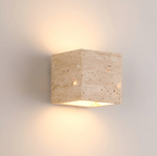 Modern Minimalist Sconce - Natural Stone Travertine Wall Light