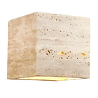 Modern Minimalist Sconce - Natural Stone Travertine Wall Light