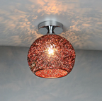 Modern Flush Mount Lamp with Metal Globe Design for Ceiling