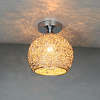 Modern Flush Mount Lamp with Metal Globe Design for Ceiling