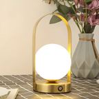 Modern Minimalist Night Light - LED Globe Table Lamp