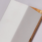 Contemporary Wall Sconce with Frosted Shade for Wood Interiors