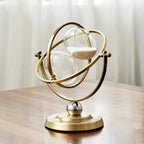Elegant Sand Timer with Hourglass Design and Metal Frame