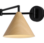 Modern Minimalist Wall Sconce in Scandinavian Wood Design