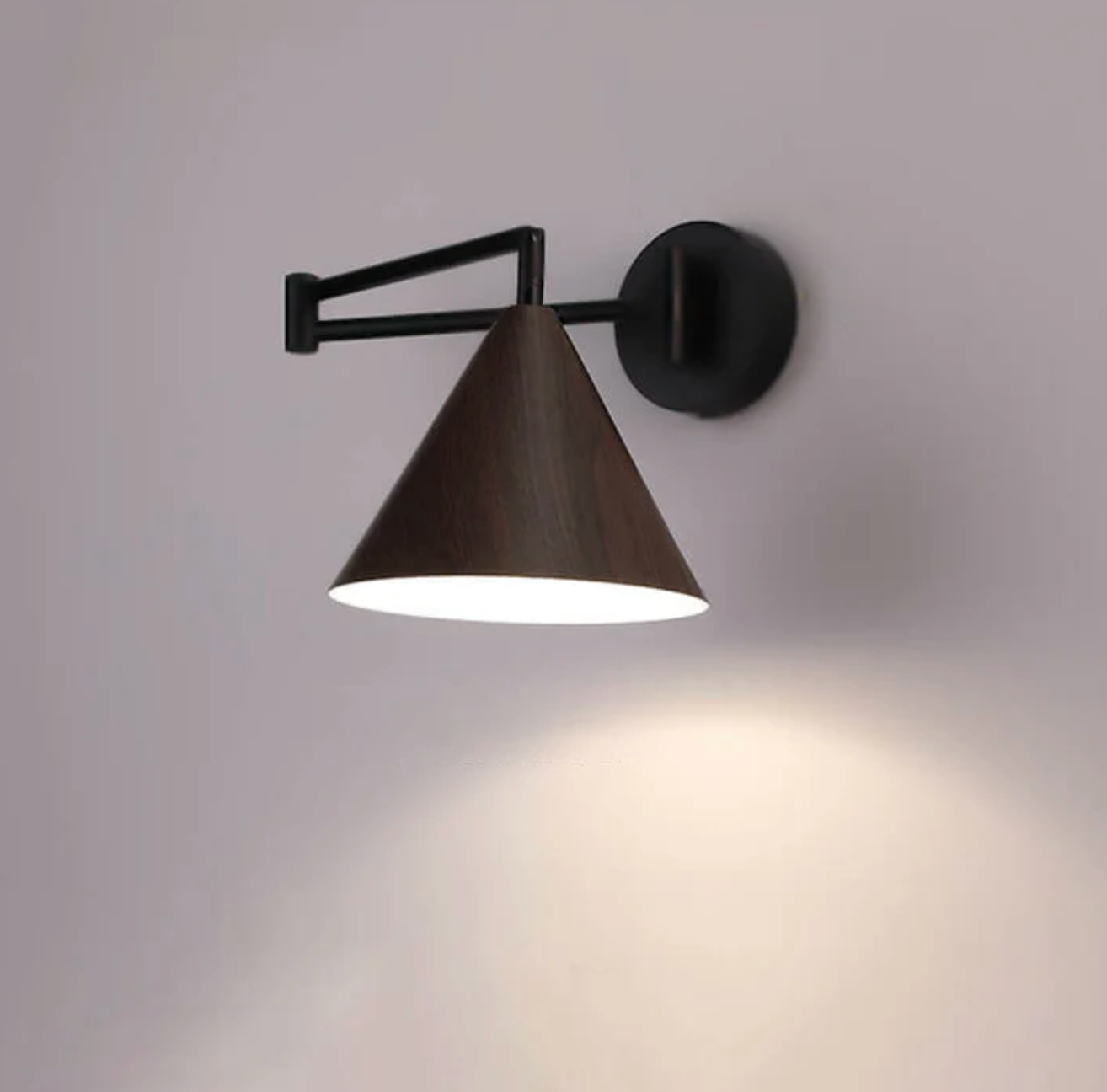 Modern Minimalist Wall Sconce in Scandinavian Wood Design