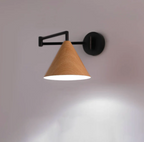 Modern Minimalist Wall Sconce in Scandinavian Wood Design