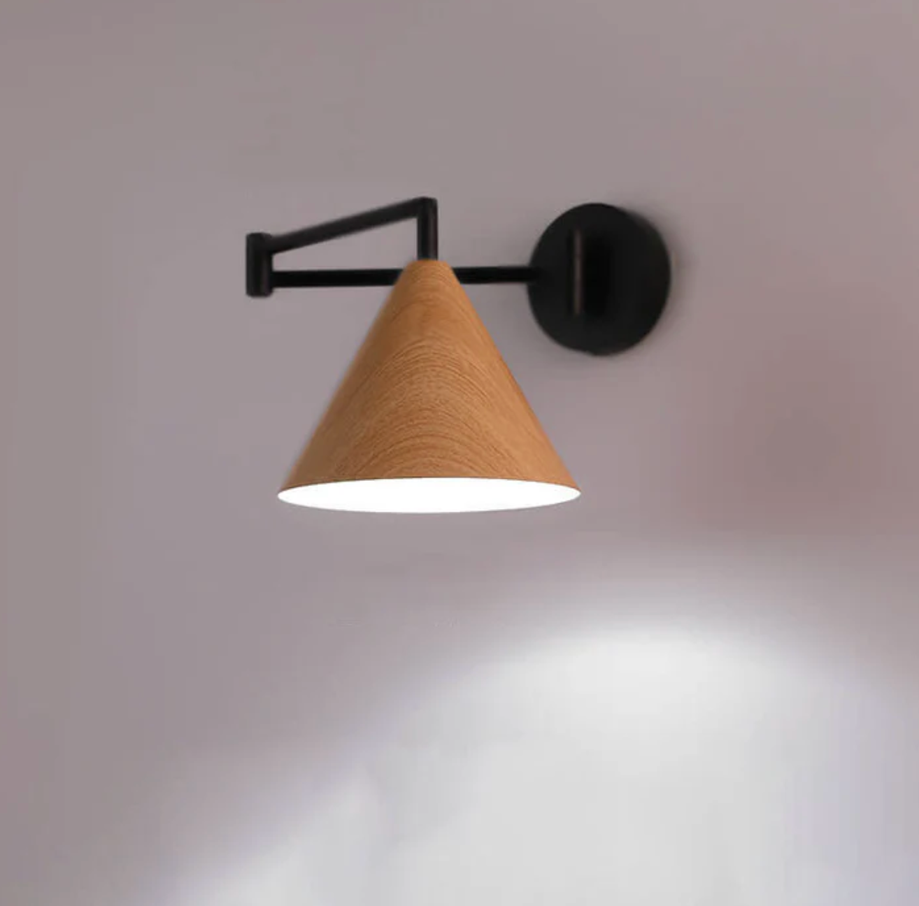 Modern Minimalist Wall Sconce in Scandinavian Wood Design