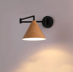 Modern Minimalist Wall Sconce in Scandinavian Wood Design