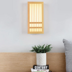 Minimalist LED Wall Sconce in Wood – Japandi Style Decor