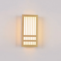 Minimalist LED Wall Sconce in Wood – Japandi Style Decor