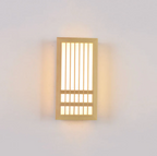 Minimalist LED Wall Sconce in Wood – Japandi Style Decor