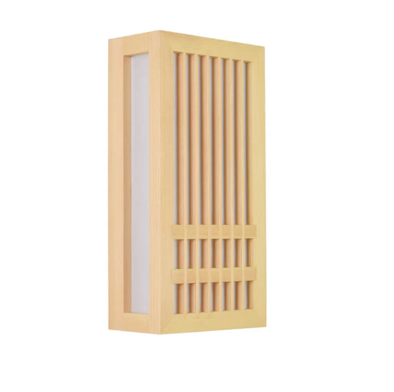 Minimalist LED Wall Sconce in Wood – Japandi Style Decor