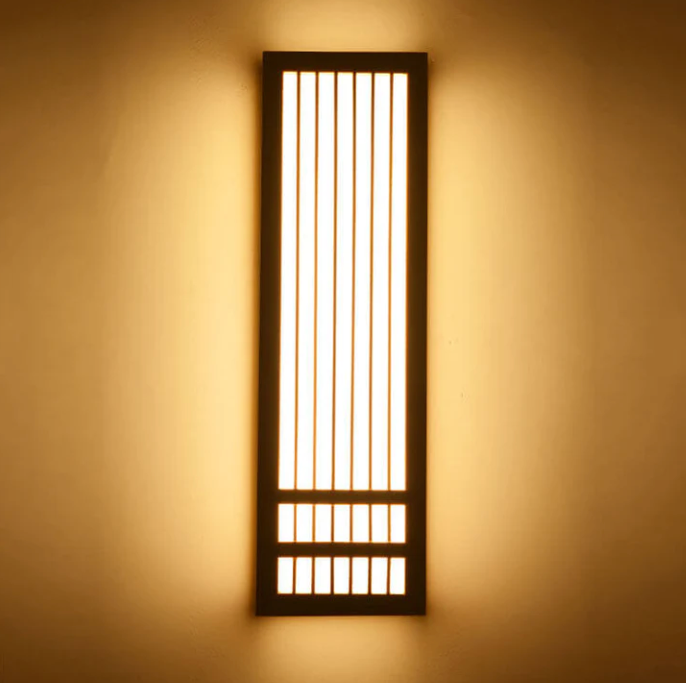 Minimalist LED Wall Sconce in Wood – Japandi Style Decor
