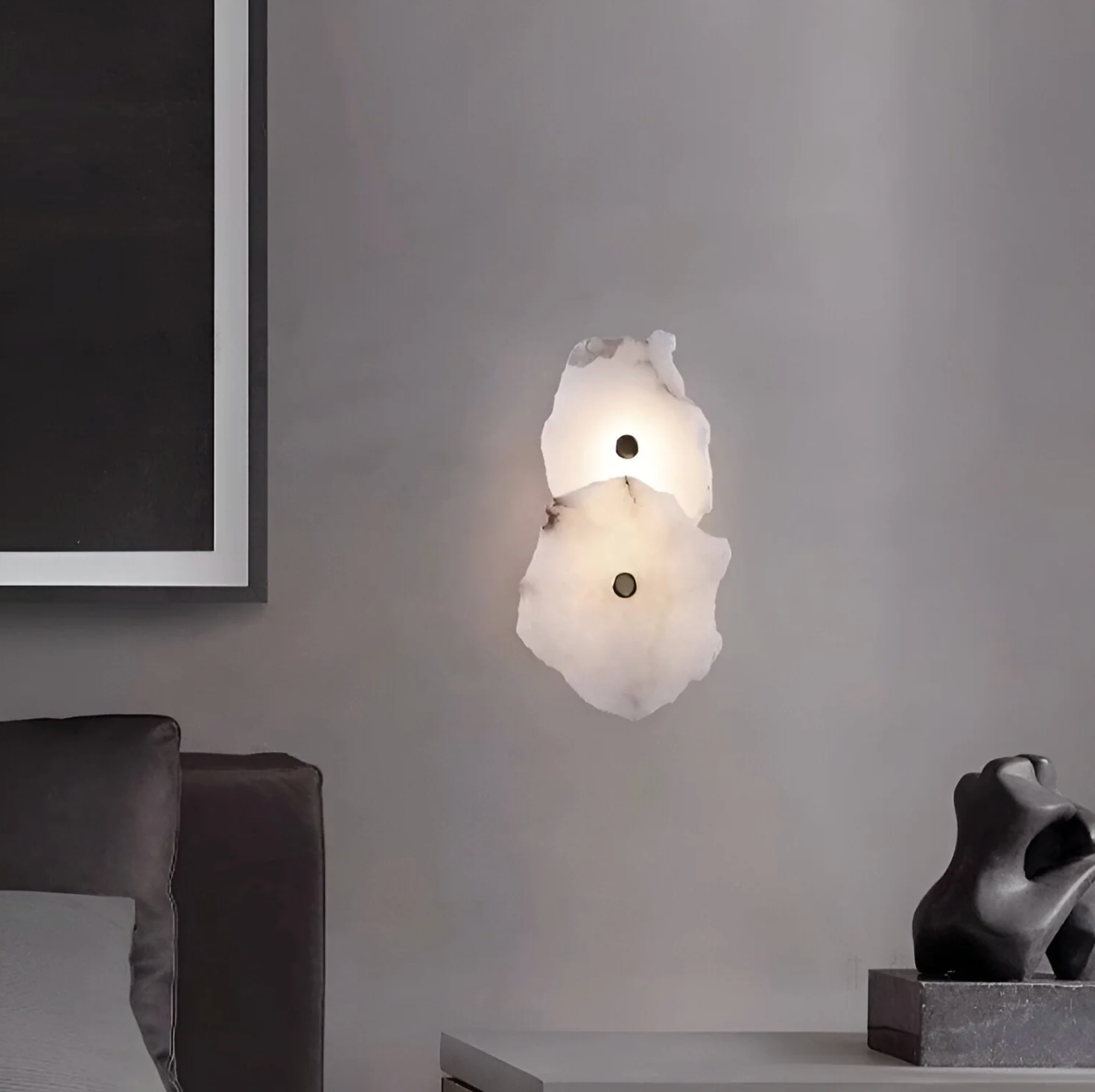 Modern LED Wall Sconce in Organic Shape – Decorative Lighting Fixture