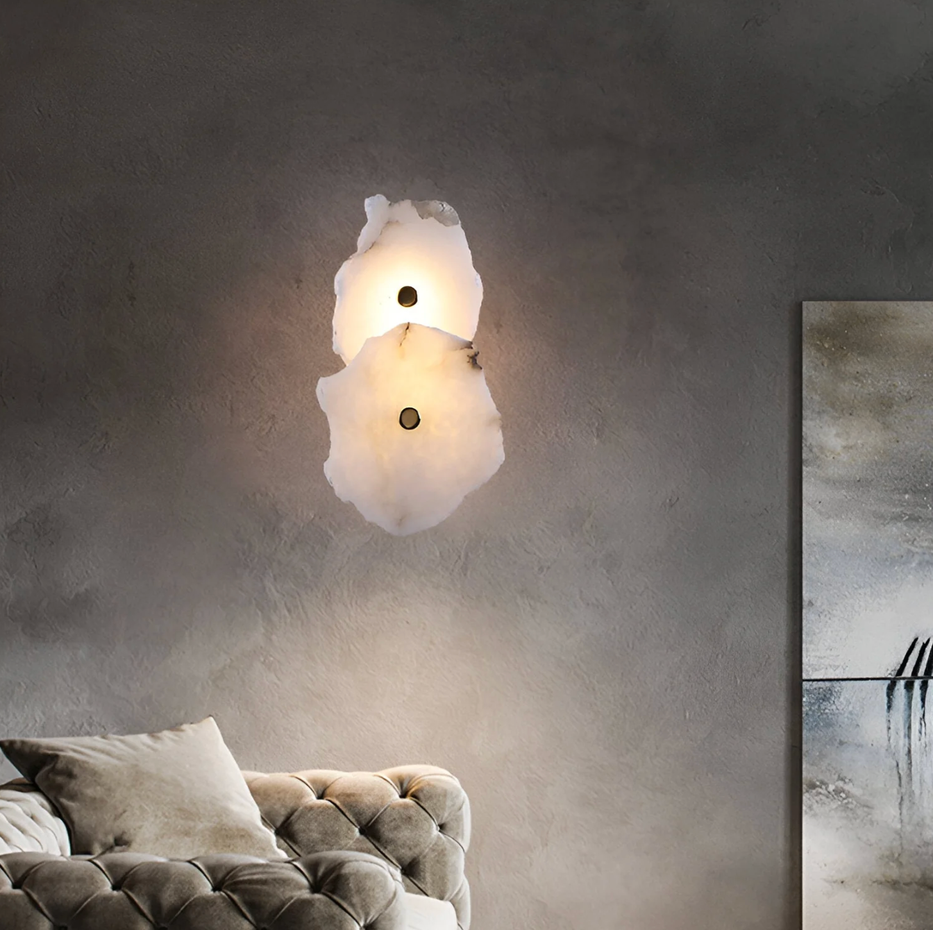 Modern LED Wall Sconce in Organic Shape – Decorative Lighting Fixture