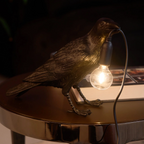 Modern Desk Lamp with Bird Design – Decorative Raven Light