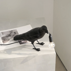 Modern Desk Lamp with Bird Design – Decorative Raven Light