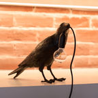 Modern Desk Lamp with Bird Design – Decorative Raven Light