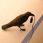 Modern Desk Lamp with Bird Design – Decorative Raven Light