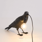 Modern Desk Lamp with Bird Design – Decorative Raven Light