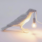 Modern Desk Lamp with Bird Design – Decorative Raven Light
