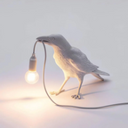 Modern Desk Lamp with Bird Design – Decorative Raven Light