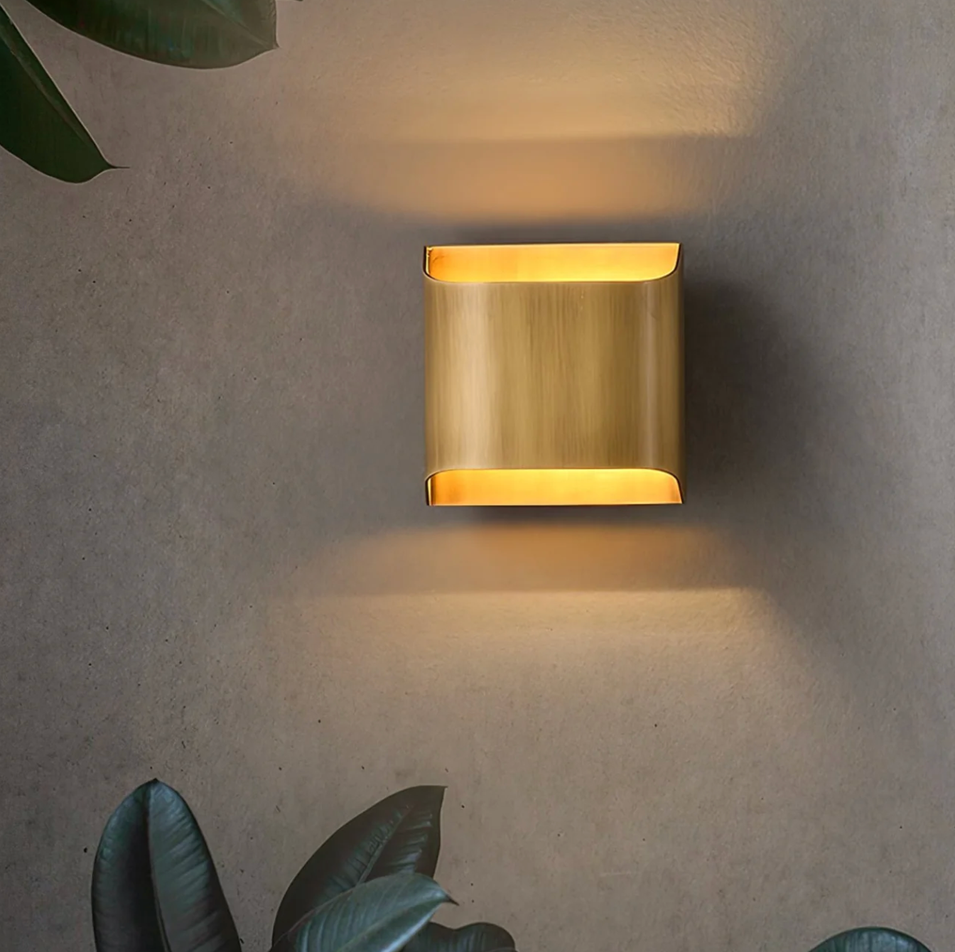 Contemporary Aluminum Wall Sconce with Up and Down LED Lighting
