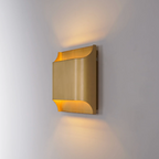 Contemporary Aluminum Wall Sconce with Up and Down LED Lighting