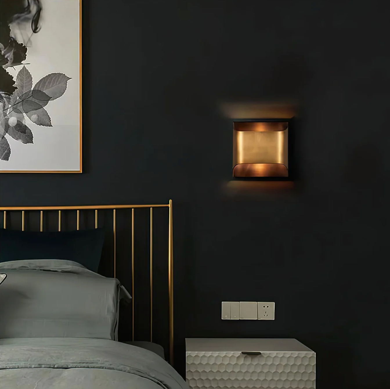 Contemporary Aluminum Wall Sconce with Up and Down LED Lighting